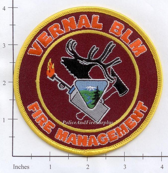 Utah Vernal Bureau Of Land Management Fire Management Patch V1 Police And Fire Surplus 1904