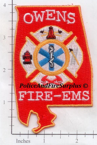 Alabama - Owens Fire EMS Fire Dept Patch