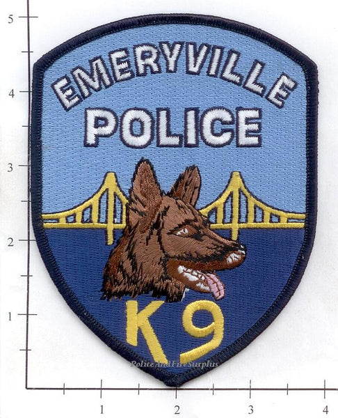 California - Emeryville K-9 Police Dept Patch – Police And Fire Surplus