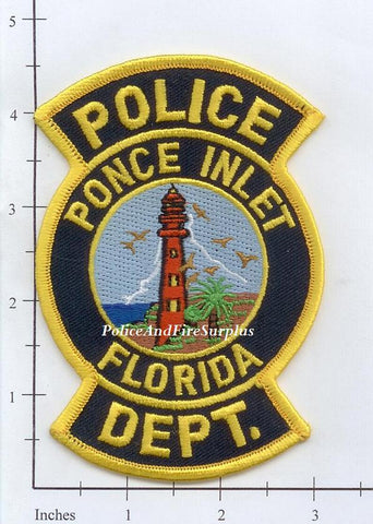 Florida - Ponce Inlet Police Dept Patch – Police And Fire Surplus