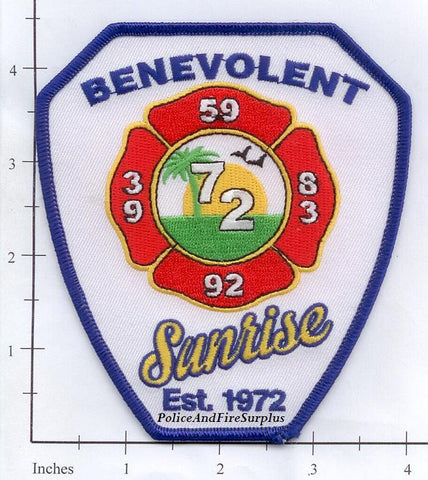 Florida - Sunrise Detail 92 Fire Dept Patch