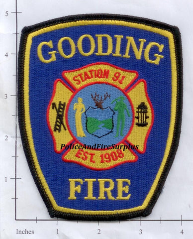 Idaho - Gooding Fire Station 91 Fire Dept Patch