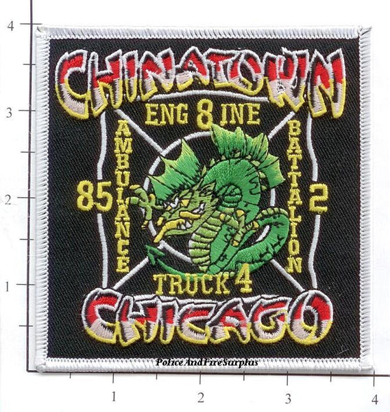 Illinois - Chicago Engine 8 Truck 4 Amb 85 Batt 2 Fire Dept Patch ...