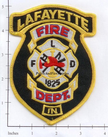 Indiana - Lafayette Fire Dept Patch – Police And Fire Surplus