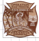 Iraq - Camp Cedar II Fire Rescue Patch v4