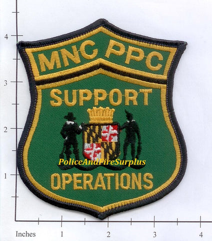 Maryland - National Capital Park & Planning Commission Support Operations Patch