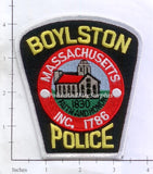 Massachusetts - Boylston Police Patch