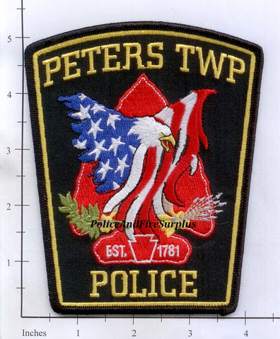 Massachusetts - Peters Township Police Patch