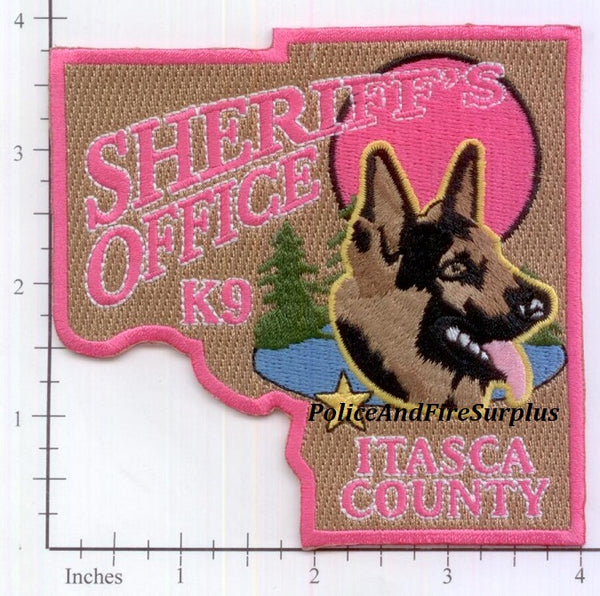 Minnesota - Itasca County Sheriff's Office K-9 Police Dept Patch Breas ...