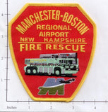 New Hampshire - Manchester Boston Regional Airport Fire Rescue Dept Patch