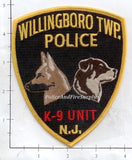 New Jersey - Willingboro Township K-9 Unit Police Dept Patch