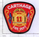 New York - Carthage Fire Dept Patch