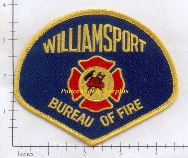 Pennsylvania - Williamsport Bureau Of Fire Patch – Police And Fire Surplus