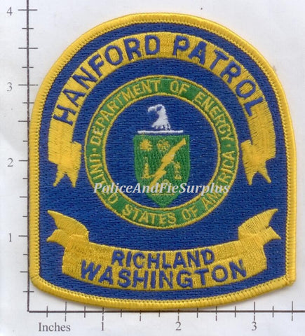 Washington - Richland Hanford Patrol Dept of  Energy Police Dept Patch