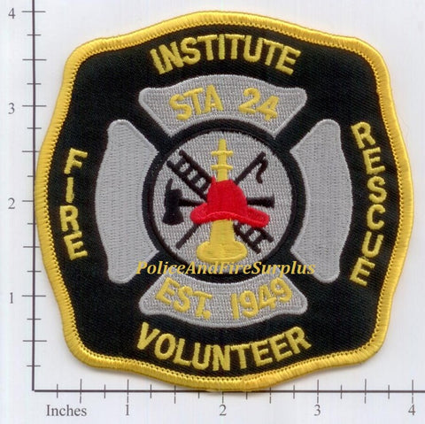 West Virginia - Institute Station 24 Volunteer Fire Rescue Patch v2