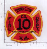 West Virginia - Shinnston Company 10 Fire Dept Patch