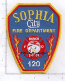 West Virginia - Sophia City Fire Dept Patch