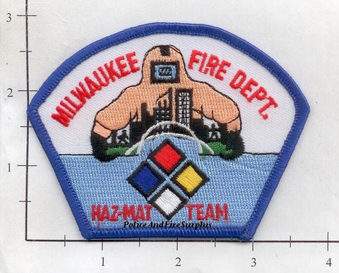 Wisconsin - Milwaukee Fire Dept Haz Mat Team Patch