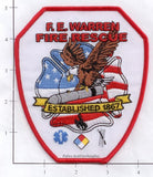 Wyoming - FE Warren Air Force Base Fire Rescue Patch v1