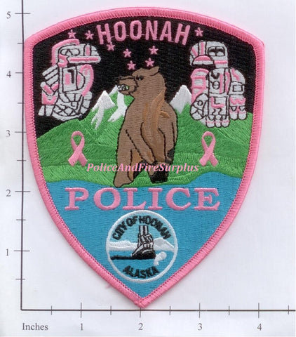 Alaska - Hoonah Police Patch v3 Breast Cancer