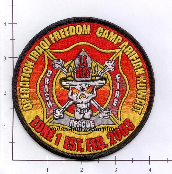 Kuwait - Camp Arifjan US Army Air Base Crash Fire Rescue Patch – Police ...