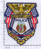 Missouri - Weatherby Lake Police Dept Patch