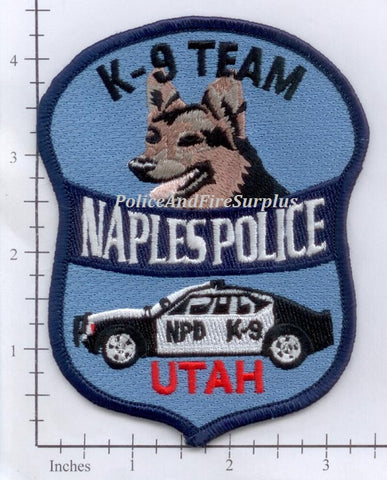 Utah - Naples Police Dept K-9 Patch